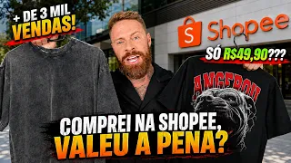 Comprei 10 OVERSIZED na SHOPEE muito BARATAS e com AVALIAÇÕES ANIMAIS! Será que Valeu a Pena?