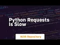 python requests is slow