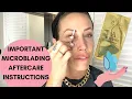 BEST MICROBLADING RESULTS Step by step instructions for Microblading Aftercare Tina Davies
