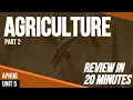 Agriculture Part 2 AP Human Geography Unit 5 Review in 20 minutes