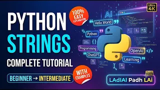 Python Strings Explained Completely All String Methods Programs