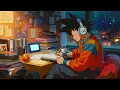 Late Night Study Desk 🌙 Anime Lofi Hip Hop | Cozy Room, City Lights & Calm Focus Vibes