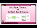 Integration Design Patterns - Data Type Channel vs Content Based Routing