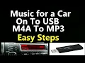 Download Lagu Music For a Car M4A To Mp3 on a USB Thumb Drive, Easy Steps .. Learn How