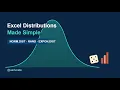 Normal Uniform Exponential Distributions in Excel
