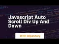 javascript auto scroll div up and down