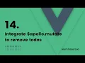 14 Integrate apollo mutate to remove todos