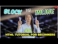 HTML Block vs Inline Elements HTML Tutorial for beginners in Tamil