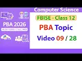 PBA Strings in Python Indexing Slicing String Functions Explained FBISE PBA 2026
