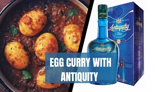 antiquity blue drinking with eggs curry