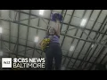 Sina Gebre-Ab joins the Baltimore Ravens cheerleaders