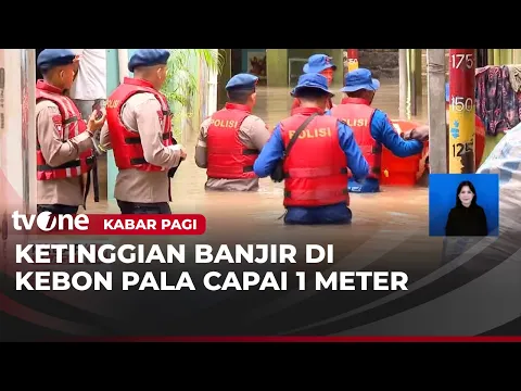 Penampakan Banjir yang Landa Kebon Pala JakartA