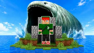 AMIGOS SOBREVIVEM AO ATAQUE DE MONSTROS NA ILHA DO MINECRAFT!! (Tubarão, Bloop)