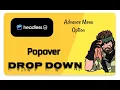 Headless UI PopOver Tutorial Advance Dropdown menu PopOver Library