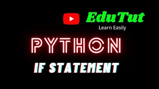 If Statement Python Programming Language for Beginners EduTut Learn Easily in Tamil