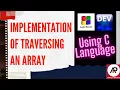 Program for Traversing an Array