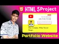 HTML 5 Practice Project Portfolio Website 2020