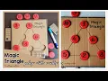 Magic Triangle puzzle DIY board game maths trick and play