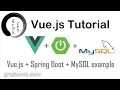 Spring Boot Vue js example Spring Data JPA REST MySQL CRUD Demo