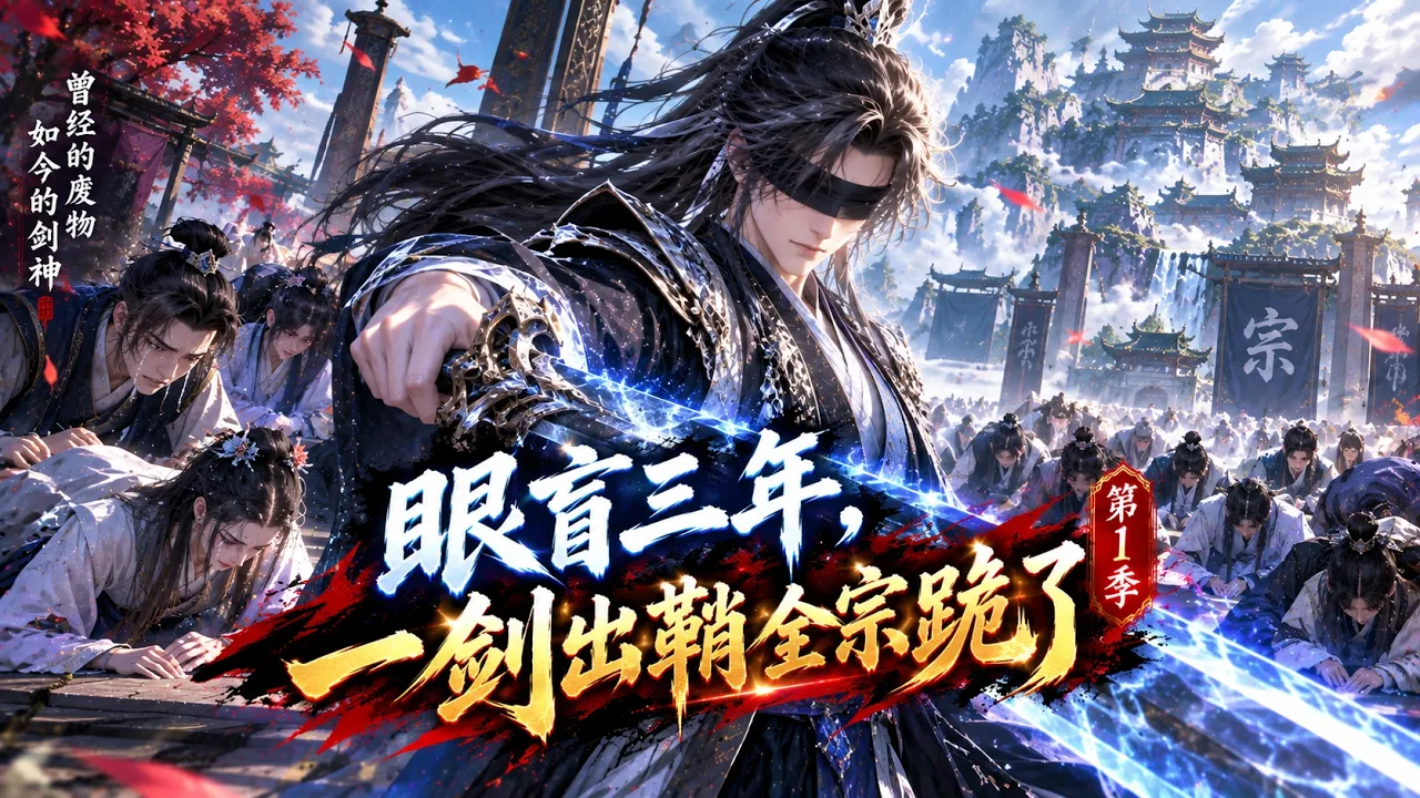 眼盲三年,一剑出鞘全宗跪了