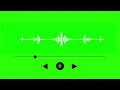 green screen audio spectrum | Audio wave green screen | copyright free