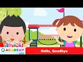 Lagu Hello, Goodbye | Greetings | Good Manners | Songs for Kids | Learn English | Kindergarten |Preschool