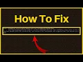 How To Fix Minecraft Error LinkageError occurred while loading main class net minecraft bundler Main