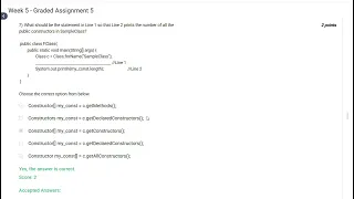 GRADED ASSIGNMENT SOLUTION OF Java WEEK 5 iitmadras