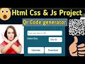 Qr Code Generator using Html Css js Project for Resume Source Code FUll Course JavaScript