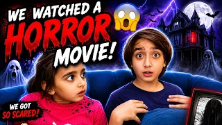 Forcing Dad to Watch a HORROR Movie! 😱 (He Got Scared) 