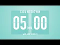 5 Minute Countdown Timer Flip Clock with Jazz Bells