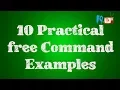 Linux Command Line Tutorial free command Check System Memory Usage FOTV