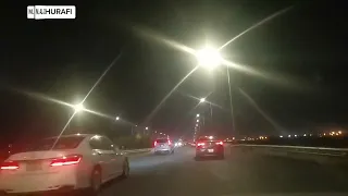 طريق السيل من الطائف إلى الحويه تصوير ليلي 2024 