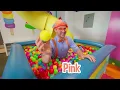 Blippi Learns to Jump and Sing at the Indoor Play Place! Educational Videos for Kids