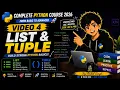 Complete PYTHON course Episode 4 Lists Tuples Dictionaries in PYTHON