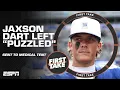 Should Jaxson Dart be PUZZLED about being sent to medical tent after taking a big hit First Take