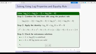 17 - Logarithmic Functions