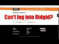 Solving problems logging into Ridgid website to register tools 2023
