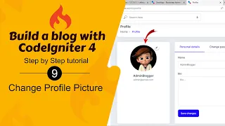 Changing Profile Picture in CodeIgniter 4