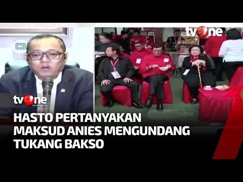 Anies Undang Tukang Bakso ke Balai Kota, Hasto: Apa Maksudnya?