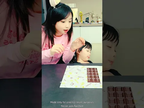 Sister's chocolate viral moments 😂 #funnyvideo #shorts