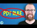 BREAKING NEWS A Change to the PDT Rule