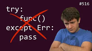 a simpler try except and why maybe shouldn t beginner - intermediate anthony explains