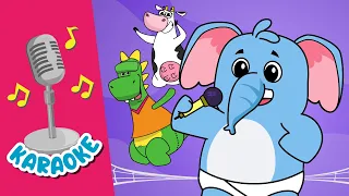 Un Elefante se Balanceaba 🎶 KARAOKE  🎤 con letra para niños- Mundo Kuku