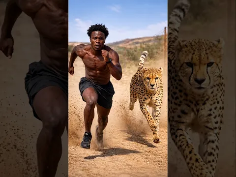 Cheeta vs Man 🐆 😱 #shorts #ytshorts