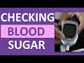Checking Blood Sugar Glucose Level How to Use a Glucometer Glucose Meter