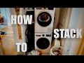 How to stack washer and dryer