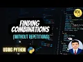 Finding the Combinations without repetition using Python IOTA Tech