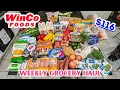 WINCO GROCERY SHOPPING HAUL meal plan prices