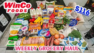 WINCO GROCERY SHOPPING HAUL meal plan prices